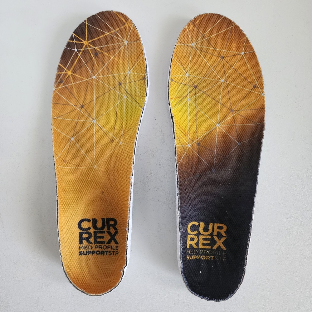 Currex SupportSTP Med Profile Arch Support Insoles Yellow Black Size Small S - Picture 2 of 6